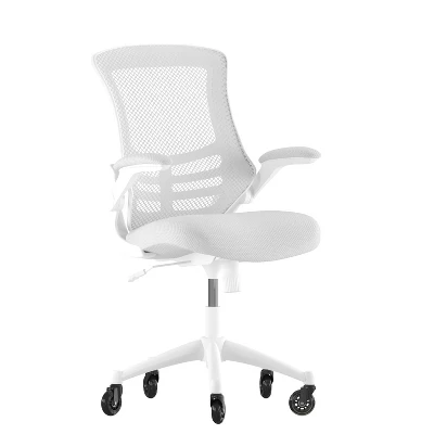 Flash Furniture Kelista Mid-Back Ergonomic Office Chair with Flip-Up Arms 12 Flash Furniture Kelista Mid-Back Ergonomic Office Chair with Flip-Up Arms - Image 12