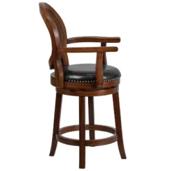 Flash Furniture 26'' High Espresso Wood Counter Stool with Rattan Back and Swivel Seat -Flash Furniture Sale Store GUEST 516b9a86 3d09 43cb 87ed d93a60898854