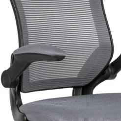Flash Furniture Mid-Back Mesh Ergonomic Drafting Chair with Flip-Up Arms -Flash Furniture Sale Store GUEST 52379128 1d8b 4405 b137 0aa8fc478481