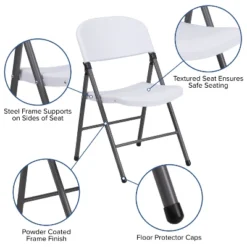 Flash Furniture HERCULES Series Plastic Folding Chairs - 2 Pack, 330 Lb. Capacity -Flash Furniture Sale Store GUEST 52e3a0e3 6c28 4688 99f8 b25c52dc38c0
