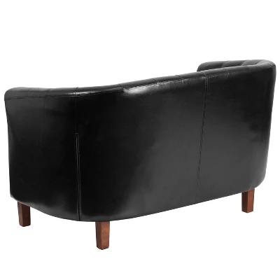 Flash Furniture HERCULES Colindale Series Button Tufted LeatherSoft Loveseat 1 Flash Furniture HERCULES Colindale Series Button Tufted LeatherSoft Loveseat