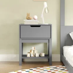 Flash Furniture Dallas Wooden Nightstand with Storage Drawer and Shelf -Flash Furniture Sale Store GUEST 55331278 5674 4df8 8862 42ec0533e9dd
