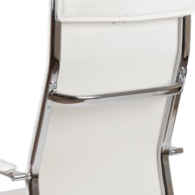 Flash Furniture High Back LeatherSoft Contemporary Ribbed Executive Swivel Office Chair 7 Flash Furniture High Back LeatherSoft Contemporary Ribbed Executive Swivel Office Chair - Image 7