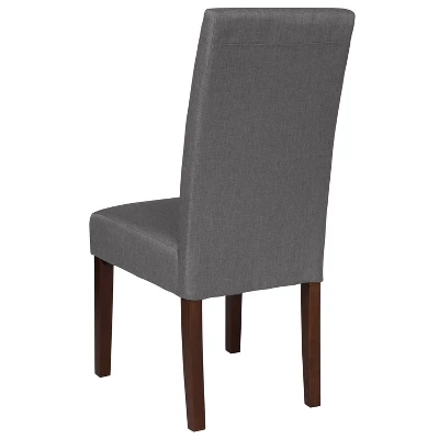 Flash Furniture Greenwich Series Upholstered Panel Back Parsons Dining Chair 1 Flash Furniture Greenwich Series Upholstered Panel Back Parsons Dining Chair