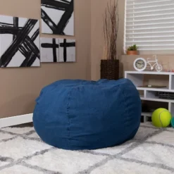 Flash Furniture Oversized Bean Bag Chair - Comfortable Seating for Kids and Adults