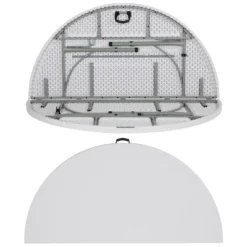 Flash Furniture 6-Foot Round Bi-Fold Granite White Banquet Folding Table 11 Flash Furniture 6-Foot Round Bi-Fold Granite White Banquet Folding Table -Flash Furniture Sale Store GUEST 57be9e8f acff 4b33 b73c 46c0725c12fe