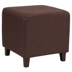 Flash Furniture Ascalon Taut Upholstered Cube Ottoman Pouf with Tapered Legs -Flash Furniture Sale Store GUEST 584ec6ea 5a85 4d18 a2b1 72f3b554565a