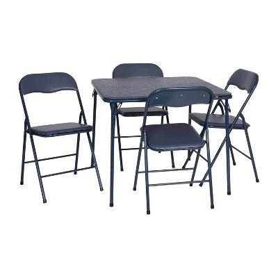 Flash Furniture 5-Piece Folding Card Table and Padded Chair Set 16 Flash Furniture 5-Piece Folding Card Table and Padded Chair Set - Image 16