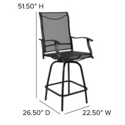 Flash Furniture Valerie Set of 2 All-Weather Textilene Swivel Patio Bar Stools 20 Flash Furniture Valerie Set of 2 All-Weather Textilene Swivel Patio Bar Stools -Flash Furniture Sale Store GUEST 592059d1 81bc 43e2 9d37 f8f5d375b30e