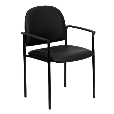Flash Furniture Comfort Stackable Steel Side Reception Chair with Arms 14 Flash Furniture Comfort Stackable Steel Side Reception Chair with Arms - Image 14