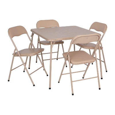 Flash Furniture 5-Piece Folding Card Table and Padded Chair Set 17 Flash Furniture 5-Piece Folding Card Table and Padded Chair Set - Image 17