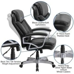 Flash Furniture Hercules Series Big & Tall Executive Swivel Office Chair - 500 lb. Capacity -Flash Furniture Sale Store GUEST 59db2d16 8d76 423a b4eb a7ee94b18958