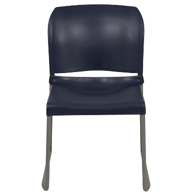 Flash Furniture HERCULES Series 880 Lb. Capacity Navy Full Back Contoured Stack Chair 2 Flash Furniture HERCULES Series 880 Lb. Capacity Navy Full Back Contoured Stack Chair - Image 2