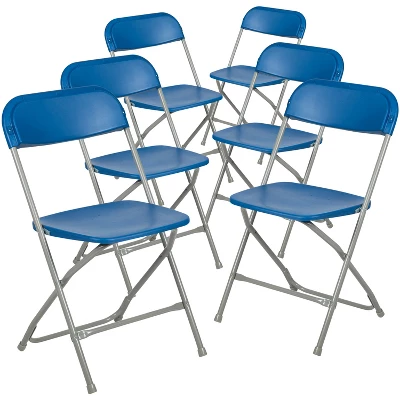 Flash Furniture Hercules™ Series Plastic Folding Chairs, 6-Pack - 650lb Capacity 16 Flash Furniture Hercules™ Series Plastic Folding Chairs, 6-Pack - 650lb Capacity - Image 16