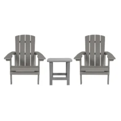 Flash Furniture Charlestown All-Weather Poly Resin Adirondack Chairs & Table Set (3-Piece) 29 Flash Furniture Charlestown All-Weather Poly Resin Adirondack Chairs & Table Set (3-Piece) -Flash Furniture Sale Store GUEST 5ce216ab 76b1 49b9 a5bd f8038216a237