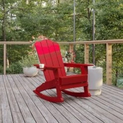 Flash Furniture Newport Weather-Resistant Adirondack Rocking Chair with Cup Holder -Flash Furniture Sale Store GUEST 5ddaeb5d cdbb 4cf1 8d26 f47a96038fd8