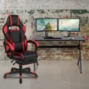 Flash Furniture Gaming Desk and Reclining Racing Chair Set with Massaging Lumbar Support & Footrest