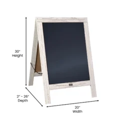 Flash Furniture Canterbury Vintage Wooden A-Frame Magnetic Indoor/Outdoor Chalkboard Sign, Freestanding Double Sided Extra Large Message Board -Flash Furniture Sale Store GUEST 5eabb855 bb16 47fd 9dc1 cdebe24ae83a