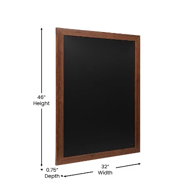 Flash Furniture Canterbury Wall Mount Magnetic Chalkboard with Eraser 6 Flash Furniture Canterbury Wall Mount Magnetic Chalkboard with Eraser - Image 6