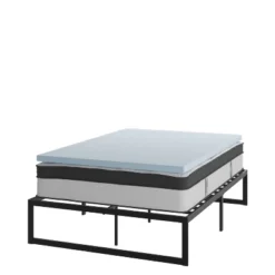 Flash Furniture 14-Inch Metal Platform Bed Frame with 12-Inch Pocket Spring Mattress & 2-Inch Cool Gel Memory Foam Topper Bundle -Flash Furniture Sale Store GUEST 5fe94ba5 da5e 4c5d b270 56f38ac9ed99