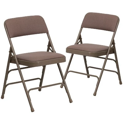 Flash Furniture HERCULES Series Padded Metal Folding Chairs (Set of 2) - Black 13 Flash Furniture HERCULES Series Padded Metal Folding Chairs (Set of 2) - Black - Image 13