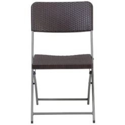 Flash Furniture 2 Pack HERCULES Series Brown Rattan Plastic Folding Chair With Gray Frame 12 Flash Furniture 2 Pack HERCULES Series Brown Rattan Plastic Folding Chair With Gray Frame -Flash Furniture Sale Store GUEST 61a88752 808d 446e 9406 ac190f2a44e6
