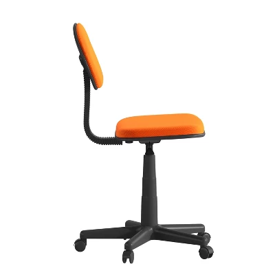 Flash Furniture Light Orange Adjustable Student Swivel Task Chair with Padded Mesh Seat 6 Flash Furniture Light Orange Adjustable Student Swivel Task Chair with Padded Mesh Seat - Image 6