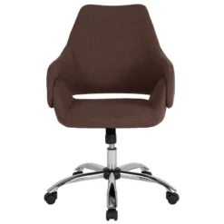 Flash Furniture Madrid Home And Office Upholstered Mid-Back Chair In Brown Fabric -Flash Furniture Sale Store GUEST 62940161 c01e 449c 9b7e 6521f6baf354