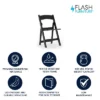 Flash Furniture HERCULES Series 800 Lb. Capacity Resin Folding Chair