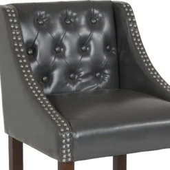 Flash Furniture Carmel Series 24" Tufted Counter Height Stool with Accent Nail Trim -Flash Furniture Sale Store GUEST 65620c39 4c71 4608 9f38 f9c526d70fce