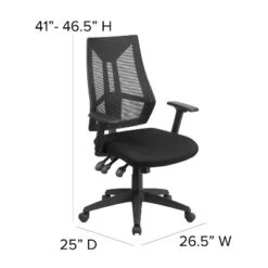 Flash Furniture High Back Black Mesh Multifunction Ergonomic Task Chair -Flash Furniture Sale Store GUEST 6698e1fd ef17 4e0e 9a55 5fec7d0b5c86