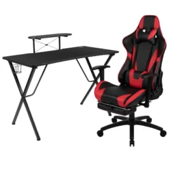 Flash Furniture High-Performance Gaming Desk and Reclining Racing Chair Bundle -Flash Furniture Sale Store GUEST 68ec4a65 7256 48a0 b322 fefb9b2eb5ba
