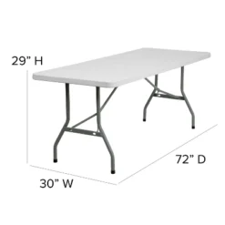 Flash Furniture 6-Foot Granite White Plastic Folding Table 7 Flash Furniture 6-Foot Granite White Plastic Folding Table -Flash Furniture Sale Store GUEST 69bca7c5 df85 4aa8 8210 af71512fcd42
