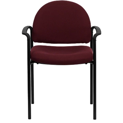 Flash Furniture Comfort Stackable Steel Side Reception Chair with Arms 8 Flash Furniture Comfort Stackable Steel Side Reception Chair with Arms - Image 8