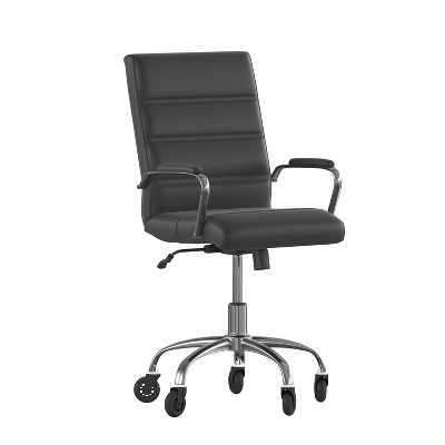 Flash Furniture Camilia Mid-Back Executive Swivel Office Chair with Transparent Roller Wheels 10 Flash Furniture Camilia Mid-Back Executive Swivel Office Chair with Transparent Roller Wheels - Image 10