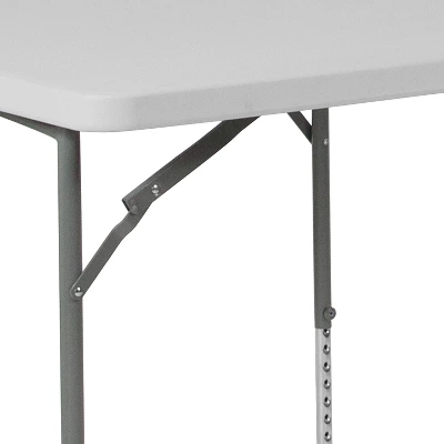 Flash Furniture 2.79-Foot Square Height Adjustable Folding Table 4 Flash Furniture 2.79-Foot Square Height Adjustable Folding Table - Image 4