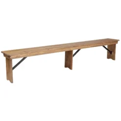 Flash Furniture HERCULES Series 8' x 12" Solid Pine Folding Farm Bench -Flash Furniture Sale Store GUEST 6bfebc4c 92ed 4e58 b81e c6ad46a9b7bb