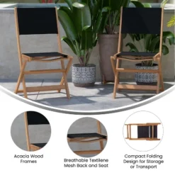 Flash Furniture 2-Pack Acacia Wood and Mesh Folding Bistro Chairs 14 Flash Furniture 2-Pack Acacia Wood and Mesh Folding Bistro Chairs -Flash Furniture Sale Store GUEST 6c1a6de2 87b9 46ce b439 b49e04866ab6