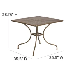 Flash Furniture Oia Commercial Grade 35.5" Square Steel Patio Table -Flash Furniture Sale Store GUEST 6c35c0d2 cbcb 4653 9b2d 09c5ecec9fbd