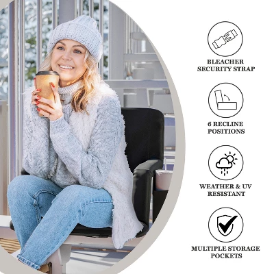 Flash Furniture Malta Portable Heated Reclining Stadium Chair with Armrests 14 Flash Furniture Malta Portable Heated Reclining Stadium Chair with Armrests - Image 14