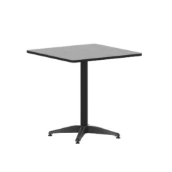 Flash Furniture Mellie 27.5'' Square Aluminum Indoor-Outdoor Bistro Table with Base -Flash Furniture Sale Store GUEST 6c76d169 7b91 4b62 a802 f203680b0136