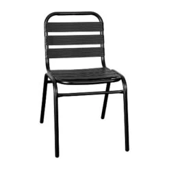 Flash Furniture Lila Aluminum Triple Slat Back Indoor-Outdoor Armless Stack Chair -Flash Furniture Sale Store GUEST 6ccb9542 3719 48f3 81a8 e226212f71bb