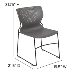 Flash Furniture HERCULES Series Gray Full Back Stack Chair - 661 Lb. Capacity -Flash Furniture Sale Store GUEST 6de4cf8a db7c 4060 ae0e 4c7a47e3c302