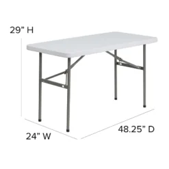 Flash Furniture 4-Foot Granite White Plastic Folding Table -Flash Furniture Sale Store GUEST 6e7af00b 5896 448f a941 2b2903dd8ee3 1