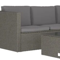 Flash Furniture Roan Indoor/Outdoor L-Shaped Sectional with Coffee Table & Cushions -Flash Furniture Sale Store GUEST 6e9afce6 ae90 4114 a22d 342f9517e9ab