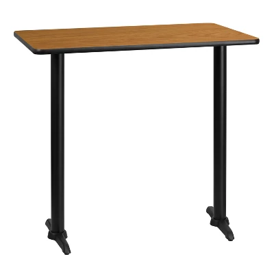 Flash Furniture 30'' x 42'' Rectangular Bar Height Table with Reversible Top 2 Flash Furniture 30'' x 42'' Rectangular Bar Height Table with Reversible Top - Image 2