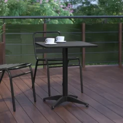 Flash Furniture Mellie 23.5'' Square Aluminum Indoor-Outdoor Table -Flash Furniture Sale Store GUEST 6f952720 e178 4f05 9caf f973a289c7f0