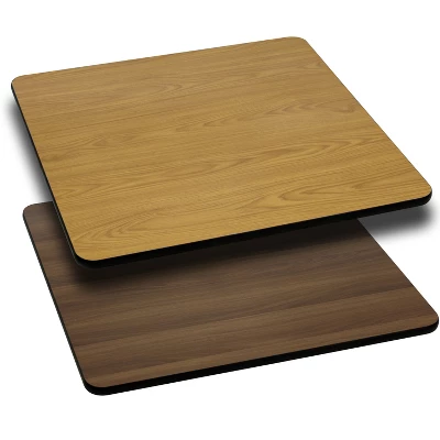 Flash Furniture 36" Square Reversible Laminate Table Top for Commercial Use 3 Flash Furniture 36" Square Reversible Laminate Table Top for Commercial Use - Image 3