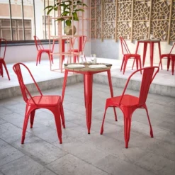 Flash Furniture Declan Commercial Grade Indoor/Outdoor 23.75" Round Dining Table -Flash Furniture Sale Store GUEST 713f3d93 79e4 45d6 95aa aee9b8fcb938