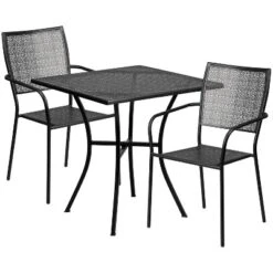 Flash Furniture Oia Commercial Grade 28" Square Steel Indoor-Outdoor Patio Set with 2 Chairs -Flash Furniture Sale Store GUEST 727ab18d e293 4b3b 9deb 2a20df481444